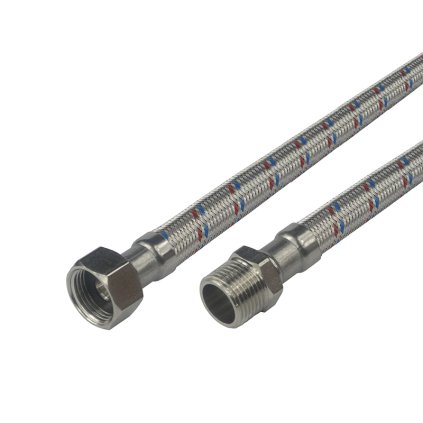 Mereo, Rozsdamentes acél csatlakozótömlő, 8x12, MxF, 3/8"x3/8", MER-CR363C