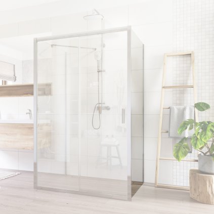 Mereo, Lima fix alkatrész repülő és háromrészes tolóajtókhoz, átlátszó üveg, MER-CK10103K