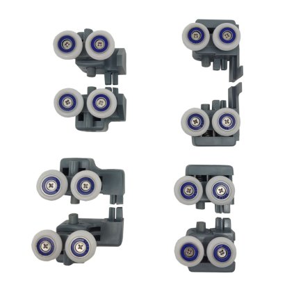 Mereo, kocsik (felső és alsó), 8 db-os komplett készlet LIMA CK806xxK ajtókhoz, MER-CKND171K1