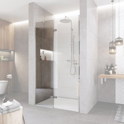 Mereo, Zuhanyajtó, Fantasy, króm ALU, MER-CK10511PD