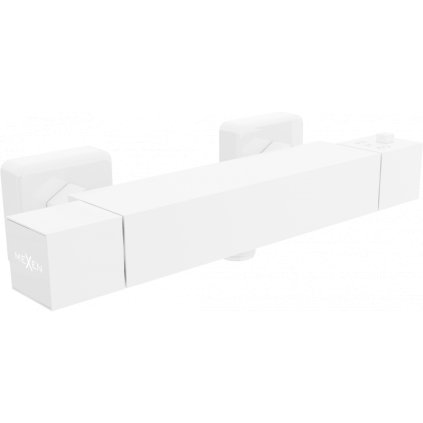Mexen CUBE termosztatikus zuhanycsaptelep, fehér, 77200-20