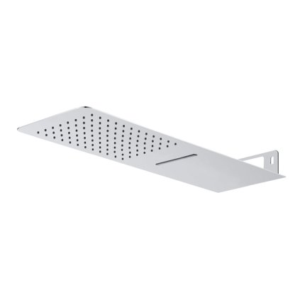 Mereo, Lapos zuhanyfej, vízeséssel, négyzet 500x200 mm, rozsdamentes acél, MER-CB495N