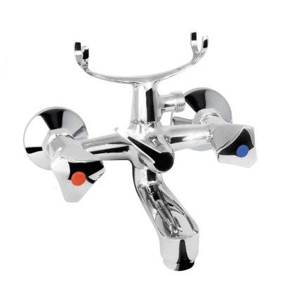 Mereo, Fürdőkád fali csaptelep, Kasia, tartozékok nélkül, króm, MER-CBS90103