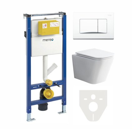Mereo, WC garnitúra gipszkartonhoz tartozékokkal, MER-MM02SETRB
