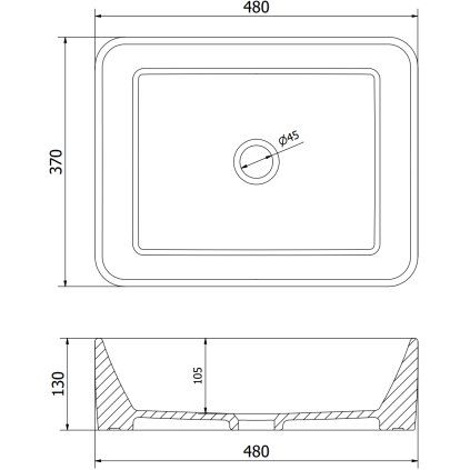 272409 3 mexen catia umyvadlo na dosku 48x37x14 cm cierna matna strieborna 21314874