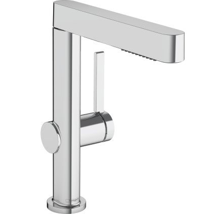 Hansgrohe Finoris, mosdócsaptelep 230, Push-Open kifolyóval és kihúzható spray-vel, EcoSmart, króm, 76063000