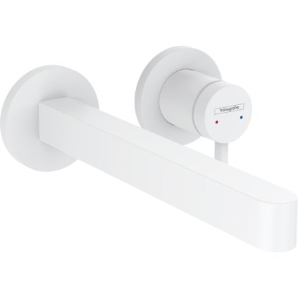 Hansgrohe Finoris, rejtett mosdócsaptelep 240, 2 lyukú beépítés, EcoSmart, fehér matt, 76050700