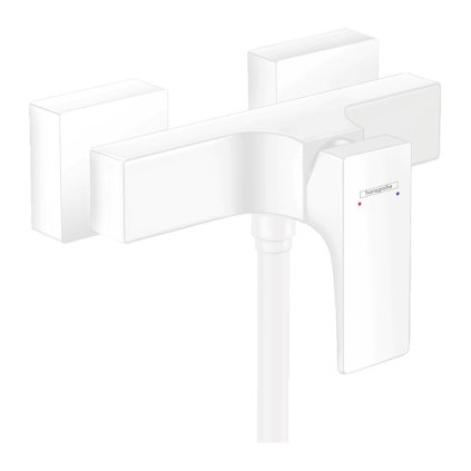 Hansgrohe Metropol, karos zuhanycsaptelep, fehér matt, 32560700