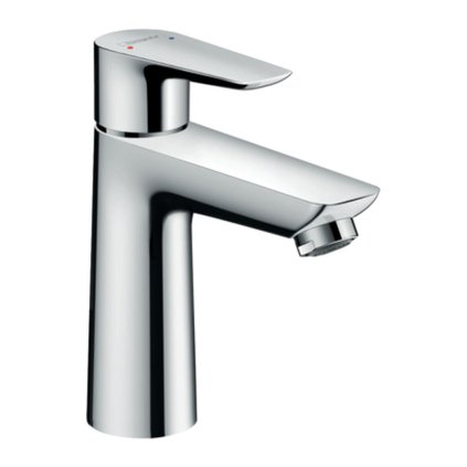 Hansgrohe Talis E, karos mosdócsaptelep 110 LowFlow 3,5 l/perc lefolyókészlettel húzóval, króm, 71715000