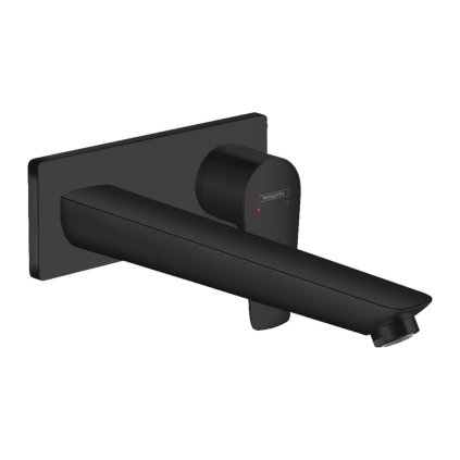 Hansgrohe Talis E, rejtett karos mosdócsaptelep, kifolyóval 22,5 cm, fekete matt, 71734670