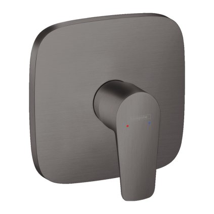 Hansgrohe Talis E, rejtett zuhanycsaptelep, szálcsiszolt fekete króm, 71765340