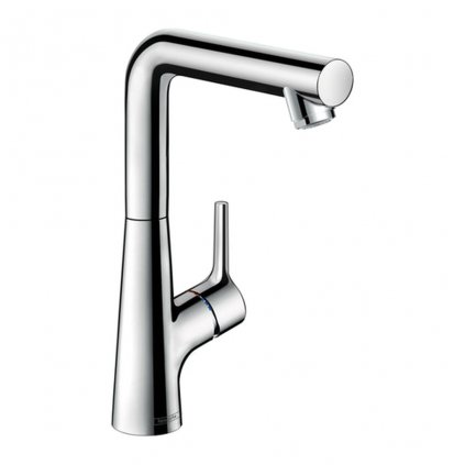 248657 1 hansgrohe talis s vysoka umyvadlova bateria 210 s otocnym vytokom a odtokovou supravou s tahadlom chromova 72105000