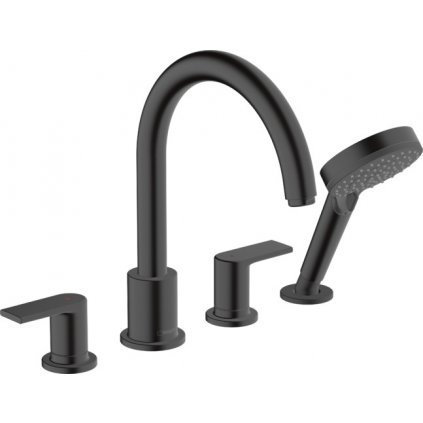 250190 hansgrohe vernis shape bateria na okraj vane 4 otvorova instalacia cierna matna 71459670