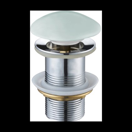 Mexen zárható kör ClickClack mosogató leeresztő csavar, túlfolyó, világoszöld matt kerámia, 79910-46