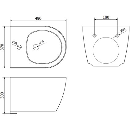 44890 2 mexen carmen zavesny bidet 49 x 37 cm cierna matna 35884985