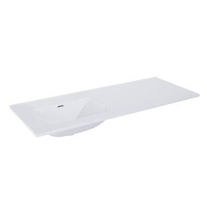 Elita Skappa, nyílás nélküli bútormosogató (60+60)x46x2 cm, bal, fehér fényes, ELT-146040