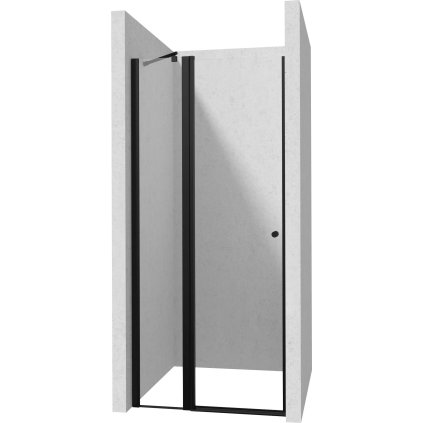 259025 deante kerria plus 1 kridlove sprchove dvere 90x200 cm 6mm cire sklo cierny profil dea ktsun41p