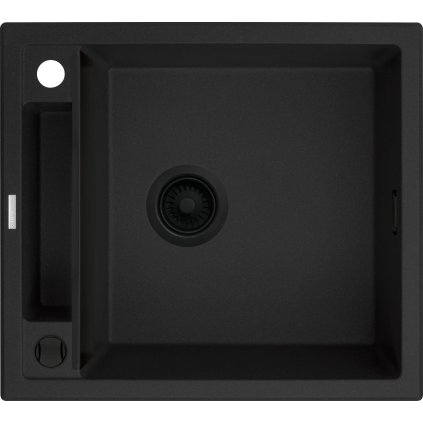 3814 1 zlew magnetic nero granit 1k 560x500x219 3 5 osprzet space saver nero