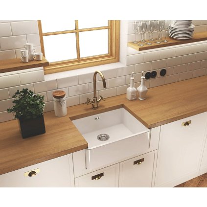 4114 zlew sabor ceramiczny z kolnierzem bialy 1k b o 595x475x220 osprzet space saver