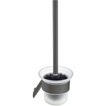 Deante Silia, falra szerelhető WC kefe, titán, DEA-ADI_D711