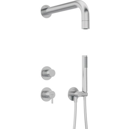 Deante Silia, rejtett zuhanygarnitúra fix zuhanyfejjel, acél, DEA-NQS_F9XK