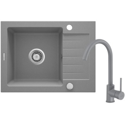 4048 1 zlew zorba szary metalik granit 1k z ko 580x440x164 3 5 osprzet space saver bateria milin z wylewka u