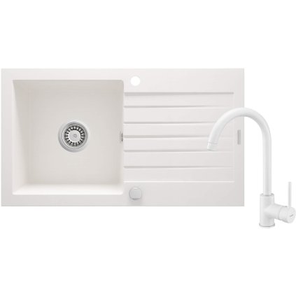 4066 zlew zorba alabaster granit 1k z o 760x440x160 3 5 osprzet space saver bateria nemezja z wylewka u