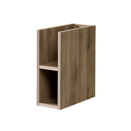 Mereo, Aira, fürdőszoba szekrény 20 cm, alsó, fehér, tölgy, MER-CN724SH