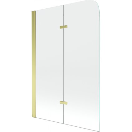 Mexen FELIX, kádparaván, 2 lapos, 80 x 140 cm, arany-átlátszó, 890-080-002-50-00