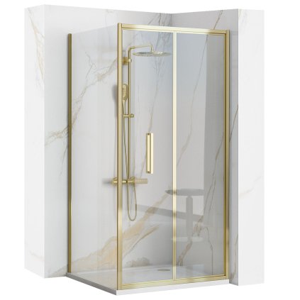 Rea, Sarokzuhanykabin REA RAPID FOLD Gold, KPL-09132