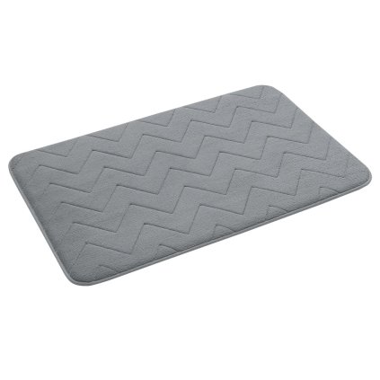 302513 gedy mousse kupelnova predlozka 50x80 cm 100 polyester protisklz siva 96ms508008