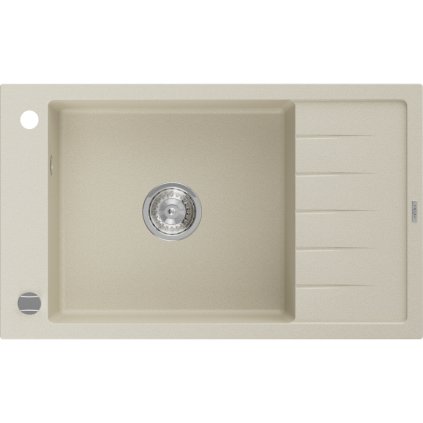 Mexen Elias - gránit mosogató 79,5x48,0 cm, 1 kamrás, bézs, 6511791005-69
