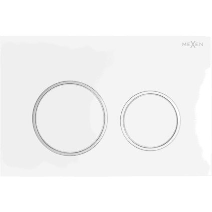 Mexen Fenix ​​​​XS 07, öblítő gomb Mexen XS modulhoz, fehér matt-króm, 600720