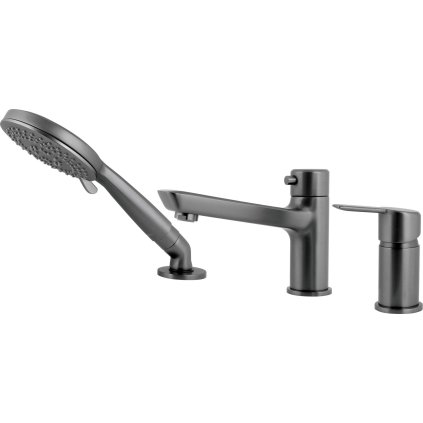 Deante Arnika, 3-lyukú fürdőcsaptelep, grafit, DEA-BQA_D13M