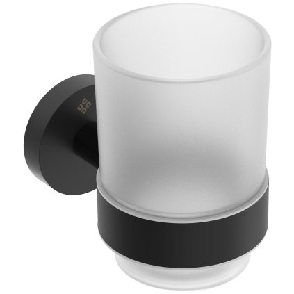 Deante Jasmin, fürdőszobai csésze fogkefékhez, fekete matt, DEA-ADJ_N911
