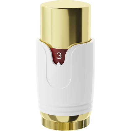 Mexen, termosztatikus fej M30x1,5mm, fehér-arany fényes, W900-000-25