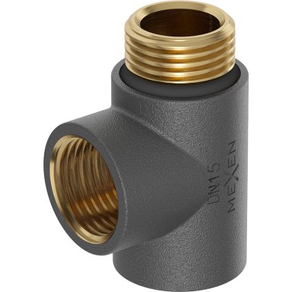 Mexen, T-idom fűtőtesthez fűtőrúdhoz 1/2", antracit, W906-000-66