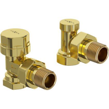 Mexen, sarok radiátorszelep, arany fényes, W901-000-50