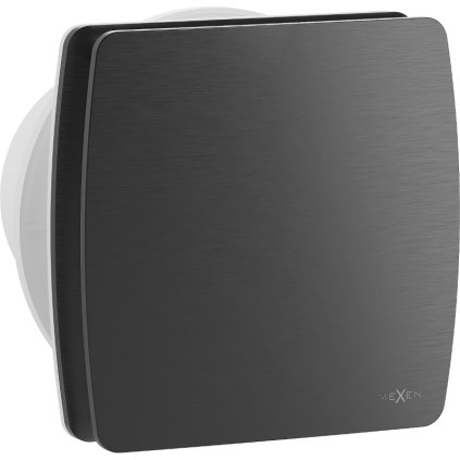Mexen AXS, fürdőszobai ventilátor visszacsapó szeleppel, átmérő 100 mm, fekete matt, W9601-100-70