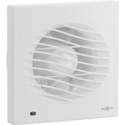 Mexen DXS, fürdőszobai ventilátor mozgásérzékelővel és időzítővel, átmérő 100 mm, fehér, W9603-100-00