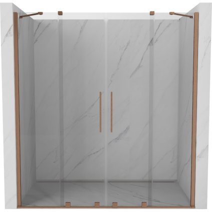 290280 mexen velar duo posuvne dvere do otvoru 180x200 cm 8mm cire sklo medena matna 871 180 000 02 65