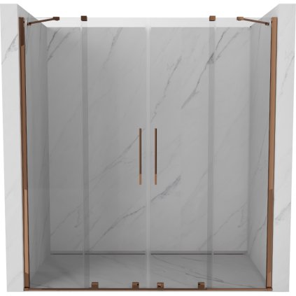 290262 mexen velar duo posuvne dvere do otvoru 180x200 cm 8mm cire sklo ruzove zlato 871 180 000 02 60