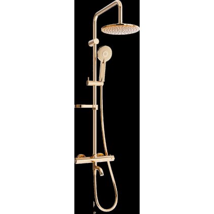 Mexen X40 zuhanygarnitúra felső fejjel 22 cm, rózsaszín-arany, 779004091-60