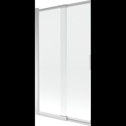 Mexen Fox, 2 szárnyas kádparaván 100x150 cm, 5mm átlátszó üveg, króm profil, 891-100-002-01-00