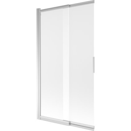 Mexen Fox, 2 szárnyas kádparaván 100x150 cm, 5 mm matt üveg, króm profil, 891-100-002-01-30