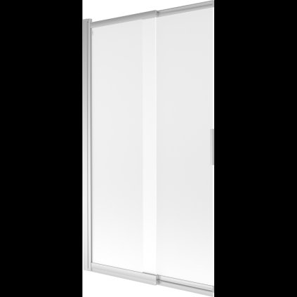Mexen Fox, 2 szárnyas kádparaván 100x150 cm, 5 mm matt üveg, króm profil, 891-100-002-01-30