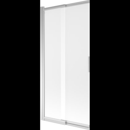 Mexen Fox, 2 szárnyas kádparaván 85x150 cm, 5 mm matt üveg, króm profil, 891-085-002-01-30
