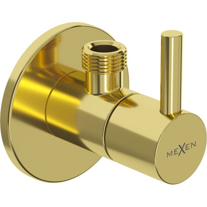 Mexen R2, sarokszelep akkumulátorhoz 1/2"x3/8", Gold Glossy, 79972-50
