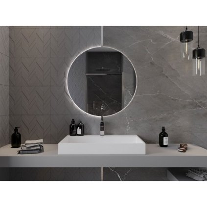 311642 mexen erg okruhle led podsvietene kupelnove zrkadlo 80 cm 6000k vykurovacia podlozka proti zahmlievaniu 9823 080 080 611 00