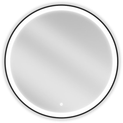 313235 5 mexen esso okruhle led podsvietene kupelnove zrkadlo 80 cm 6000k vykurovacia podlozka proti zahmlievaniu cierny ram 9825 080 080 611 70